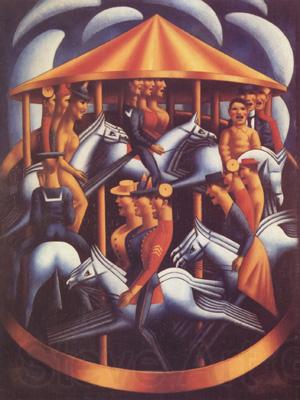 Mark Gertler The Merry-Go-Round (nn03) Norge oil painting art